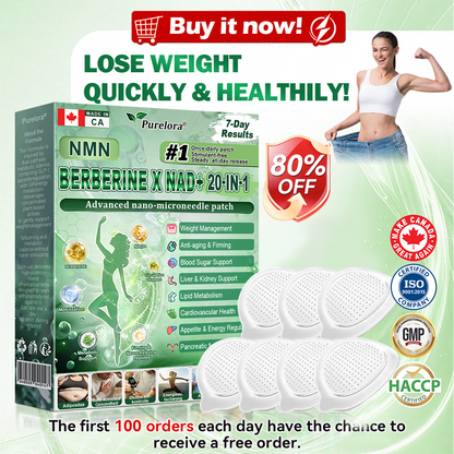 🔥Online Pharmacy 🔥Purelora® Moringa Berberine × NAD⁺ 20-in-1 Nano Microneedle Patch (Just once daily, visible changes in 7 days) ✅ Supports weight management, loose skin, diabetes care, sleep apnea, joint comfort, and more