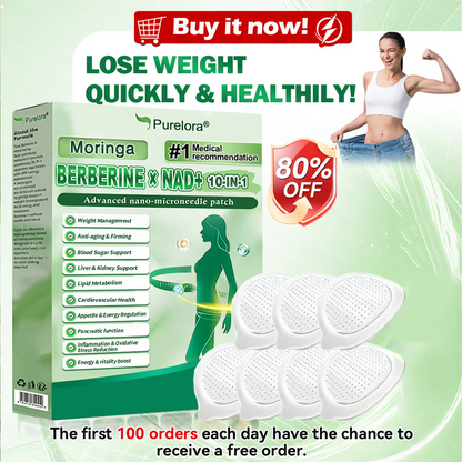 💖 New Arrival | Purelora® Moringa Berberine × NAD⁺ 10-in-1 Nano Microneedle Patch (Just once daily, visible changes in 7 days) ✅ Supports weight management, loose skin, diabetes care, sleep apnea, joint comfort, and more
