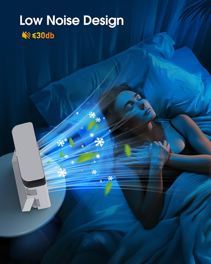 ❄️ BVJ Portable Misting Fan with 600ml Water Tank | Up to 30H Battery Life • USB Rechargeable • Quiet & Compact | Perfect for Home, Office, Camping & Travel