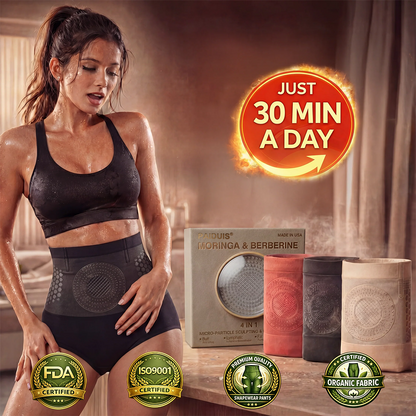 𝐏𝐚𝐢𝐝𝐮𝐢𝐬® 🔥𝐌𝐨𝐫𝐢𝐧𝐠𝐚 & 𝐁𝐞𝐫𝐛𝐞𝐫𝐢𝐧𝐞 4‑In‑1 Micro‑Particle Sculpting & Fat‑Burn Shorts