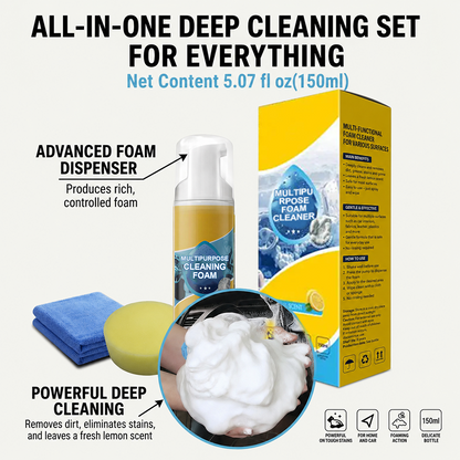 Last Day – 80% Off🔥4-in-1 Multipurpose Cleaning Foam