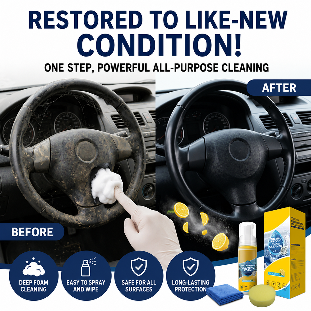 Last Day – 80% Off🔥4-in-1 Multipurpose Cleaning Foam